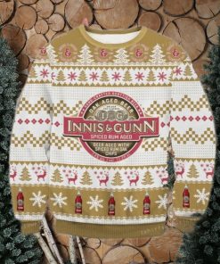 Innis Gunn Rum Cask Oak Aged Beer Chritsmas Ugly Sweater For Woman