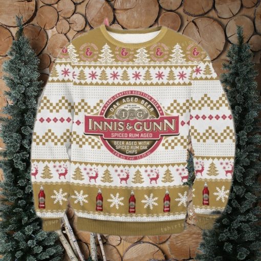 Innis Gunn Rum Cask Oak Aged Beer Chritsmas Ugly Sweater For Woman