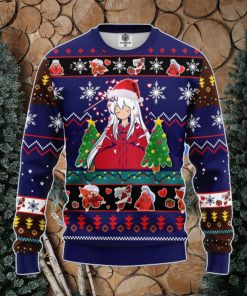 Inuyasha Anime Ugly Christmas Sweater Blue Amazing Gift Men And Women Christmas Gift