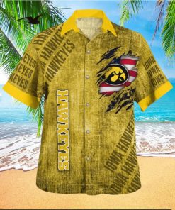 Iowa Hawkeyes American Flag Cruise 3D Hawaiian Shirt Best For Fans Beach Gift For Men And Women