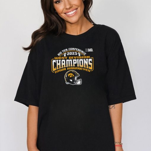 Iowa Hawkeyes Big Ten Champs 2023 Division Football Helmet T Shirt