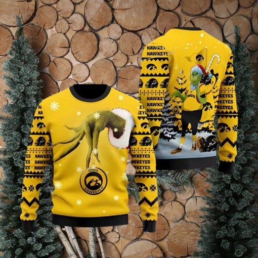 Iowa Hawkeyes Team Grinch Ugly Christmas Sweater