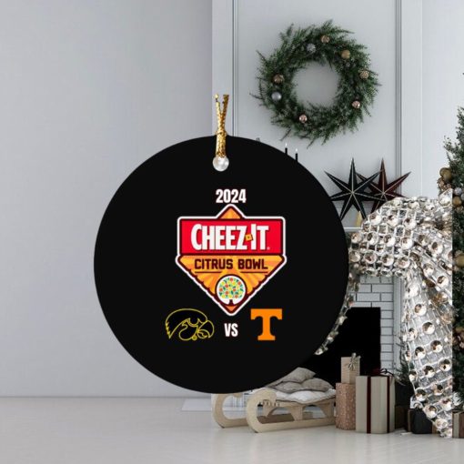 Iowa Hawkeyes vs Tennessee Volunteers 2024 Vrbo Fiesta Bowl Ornament