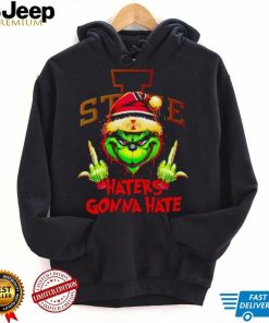 Iowa State Cyclones Grinch middle finger haters gonna hate shirt