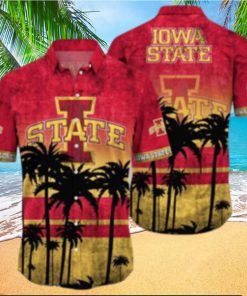 Iowa State Cyclones Logo Coconut Tropical Hawaiian Shirt Beach Gift For Fans