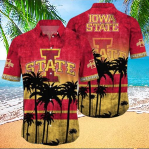 Iowa State Cyclones Logo Coconut Tropical Hawaiian Shirt Beach Gift For Fans