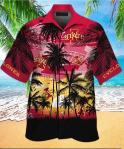 Iowa State Cyclones Short Sleeve Tropical Aloha Hawaiian Shirt