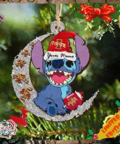 Iowa State Cyclones Stitch Christmas Ornament NCAA And Stitch With Moon Ornament