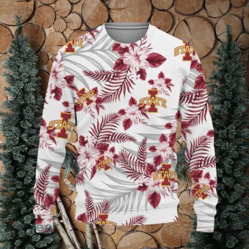 Iowa State Cyclones Tropical Patterns Ugly Xmas Sweater