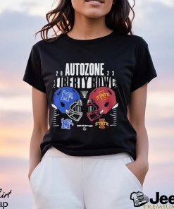 Iowa State Cyclones Vs Memphis Tigers 2023 Autozone Liberty Bowl Duel Helmet Shirt