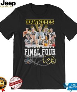 Iowa hawkeyes 2023 ncaa womens final four final four signatures shirt