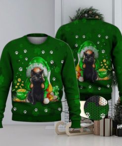 Irish And Meow Green 3D Full Print Ugly Sweater Christmas Gift Sweater