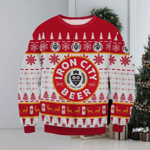 Iron City Beer Ugly Christmas Holiday Sweater