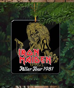 Iron Maiden Killer Tour 1981 Holiday Gifts Christmas Tree Ornament