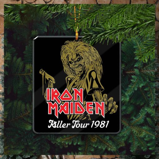 Iron Maiden Killer Tour 1981 Holiday Gifts Christmas Tree Ornament