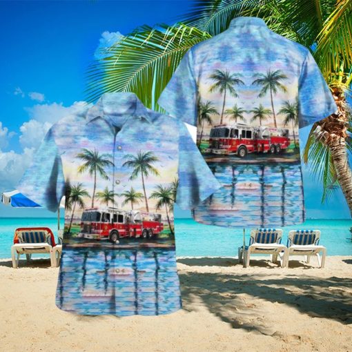 Islip Fire Department, Islip, New York, Hawaiian Shirt