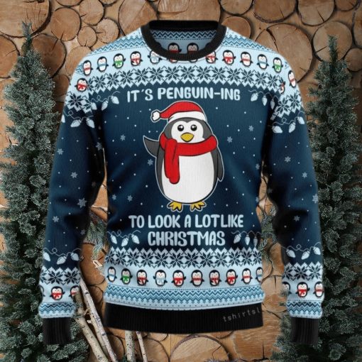 It Is Penguin ing Christmas Christmas Ugly Sweater Mens