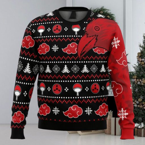 Itachi Crow Akatsuki Naruto Ugly Christmas Sweater