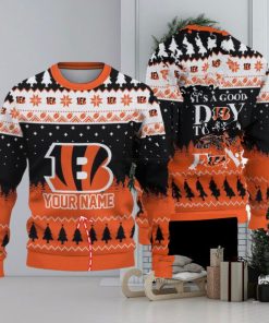 It’s A Good Day To Be A Cincinnati Bengals Limited Edition Knitted 3D Ugly Christmas Sweater