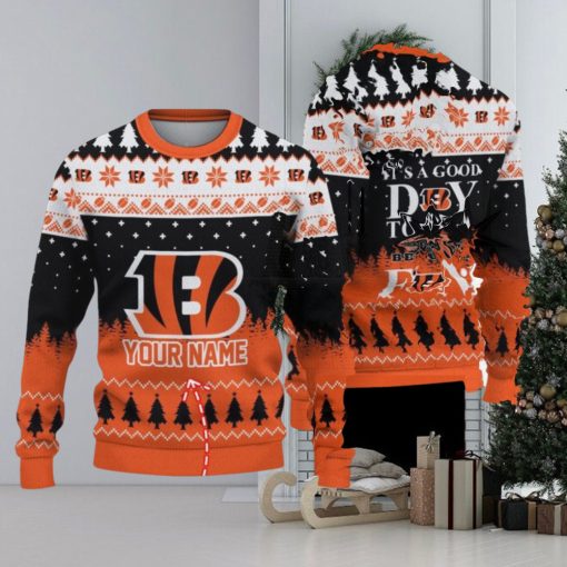 It’s A Good Day To Be A Cincinnati Bengals Limited Edition Knitted 3D Ugly Christmas Sweater