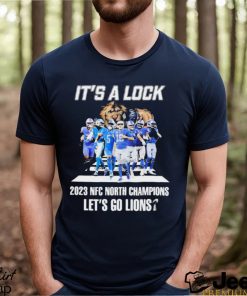 It’s A Lock 2023 NFC North Champions Let’s Go Lions Signatures Shirt