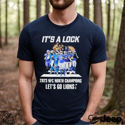 It’s A Lock 2023 NFC North Champions Let’s Go Lions Signatures Shirt