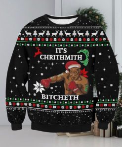 It’s Chrithmith Bitcheth Mike Tyson 3D Printed Ugly Christmas Sweater