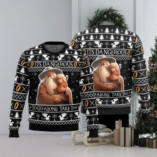 It’s Dangerous to go Alone Lord of the Rings Ugly Christmas Sweater