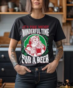 It’s The Most Wonderful Time For Beer Xmas T Shirt, Christmas Shirts Mens