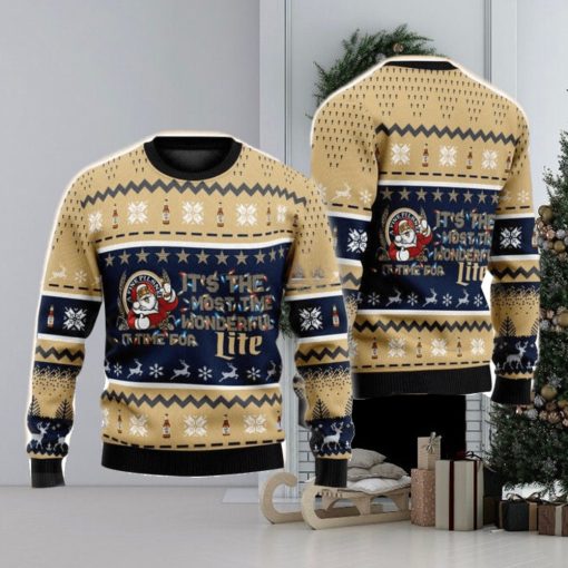 It’s Time For Miller Lite 3D Ugly Christmas Sweater Men And Women Christmas Gift