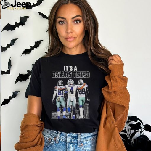 It’s a Dallas Cowboys things ezekiel elliott dak prescott and ceedee lamb signatures Football Shirt