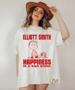 Itsagreatdaytobeawarrior Elliott Smith Happiness Is A Sad Song T Shirt