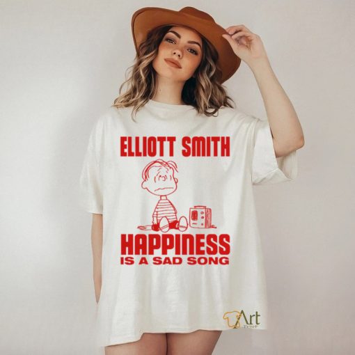 Itsagreatdaytobeawarrior Elliott Smith Happiness Is A Sad Song T Shirt