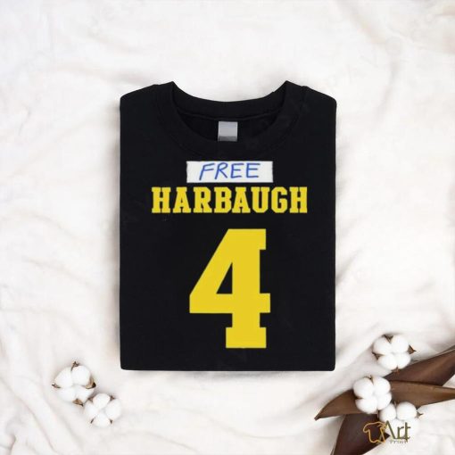 J.j. mccarthy wearing free harbaugh 4 2023 shirt