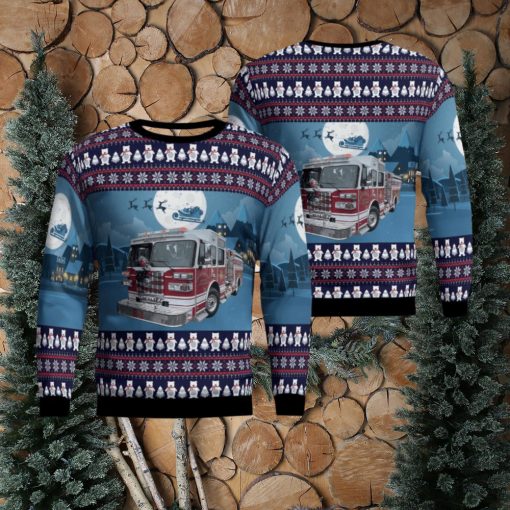 Dunlap Fire Department, Dunlap, Tennessee Christmas Aop Ugly Sweater Family Gift