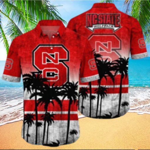 NC State Wolfpack Logo Coconut Tropical Hawaiian Shirt Beach Gift For Fans