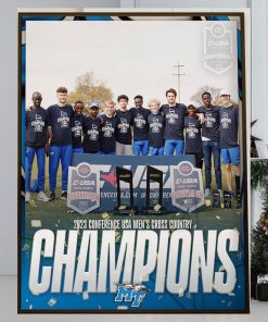 2023 CUSA Mens Cross Country Champions Are Middle Tennessee XC Track And Field Home Decor Poster Canvas