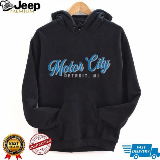 Where I’m From Detroit Motor City Script Black T Shirt