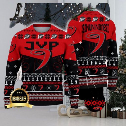 JYP Ugly Christmas Sweater Logo Custom Name Gift Fans