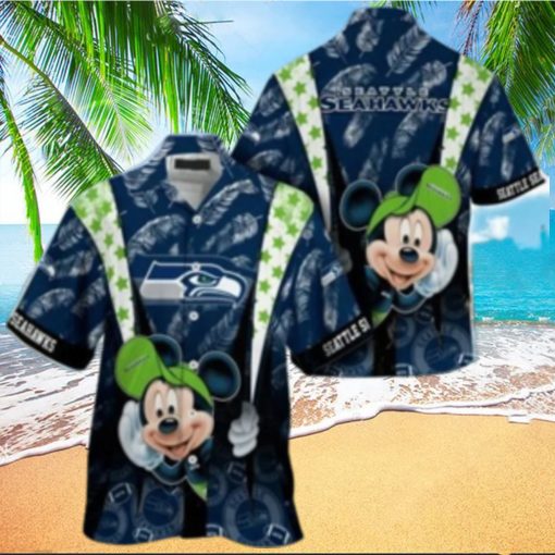 Seattle Seahawks nfl mickey mouse Hawaiian Shirt custom for fan