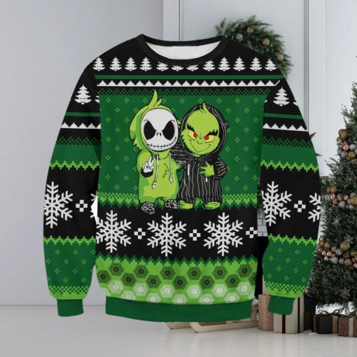 Jack And Grinch For Christmas Gifts Ugly Christmas Holiday Sweater