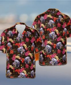 Jack & Sally Nightmare Before Xmas Aloha Shirt, Santa Hawaiian Shirt