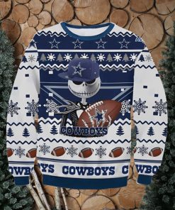 Jack Skellington Dallas Cowboys Ugly Christmas Sweater