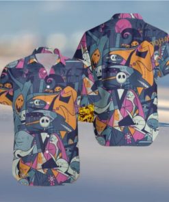 Jack Skellington Halloween Tropical Shirt, Mens Christmas Hawaiian Shirt