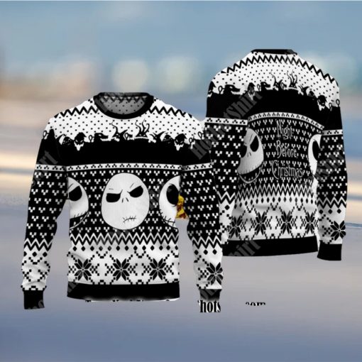 Jack Skellington Night Before Christmas Ugly Sweater