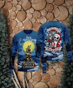 Jack Skellington The Nightmare Before Christmas Nice Or Naughty Ugly Sweater