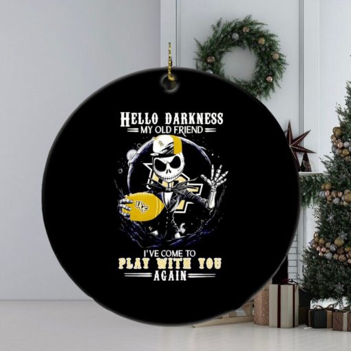 Jack Skellington UCF Knights hello darkness my old friend ornament