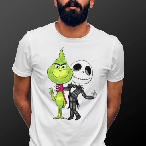 Jack Skellington and Grinch Nightmare Before Christmas T Shirt