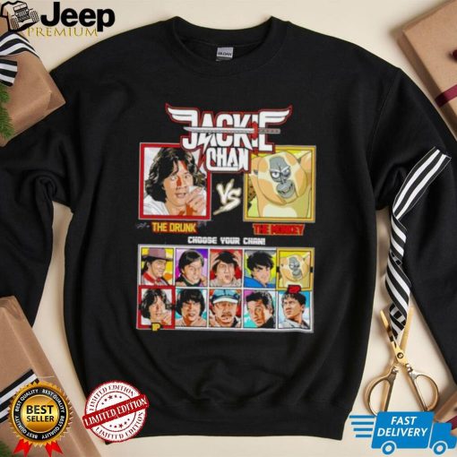 Jackie Chan Drunken Master vs Kung Fu Panda shirt