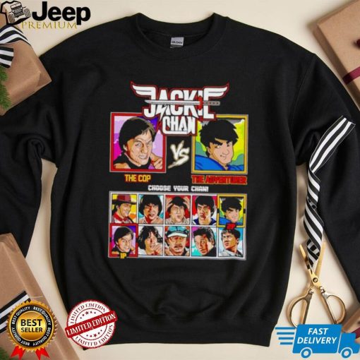 Jackie Chan Rumble in the Bronx vs Jackie Chan Adventures shirt